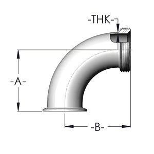 90° One End Clamp - Other End 15