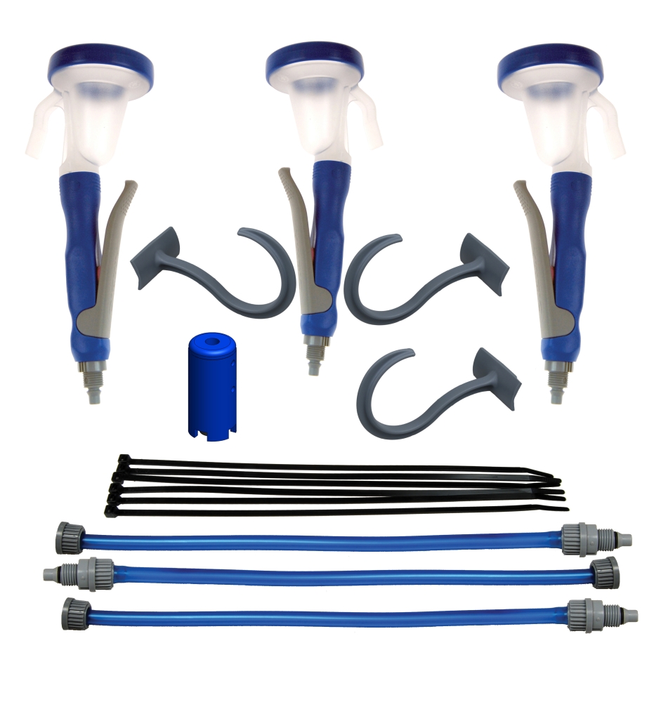 EasiDipper&trade; System with 3 Applicators - Viton Seals - Blue